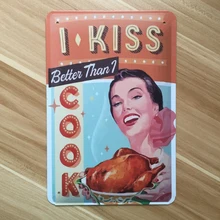 Прямые продажи YBY00" Вкусные жареная курица" Олово знак жести Винтаж Металл Картина для домашнего бара пабы украшения 20x30 см