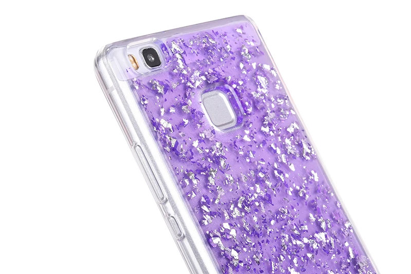 Glitter shining flakes silicone case huawei P9 Lite,P10 Lite (15)