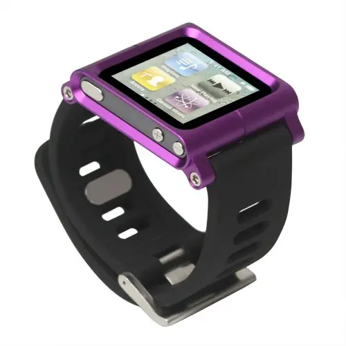 Wonderfultry алюминиевый браслет часы браслет митенки чехол для iPod Nano 6 6th Gen 10 цветов розничная упаковка - Цвет: 5