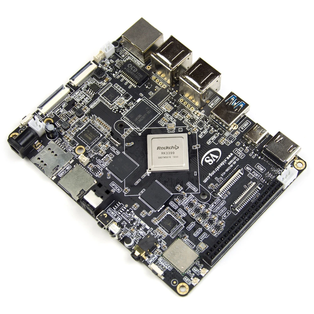 MECOOL VS-RK3399 DIY VP9 Android TV Box 7.1 RK3399 Mali-T860 Smart TV Box 4K 4GB /32GB RAM Set Top Box Super Development Board