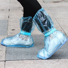 Покрытие для обуви многоразовые резиновые сапоги уличные водонепроницаемые утолщенные Нескользящие ПВХ для взрослых и детей