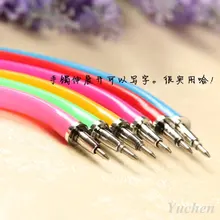 Горячая! последняя версия Гибкая Шариковая Ручка 10 шт. Симпатичные Мягкие Пластиковые Браслет Шариковых Ручек Школа Офис Подарки