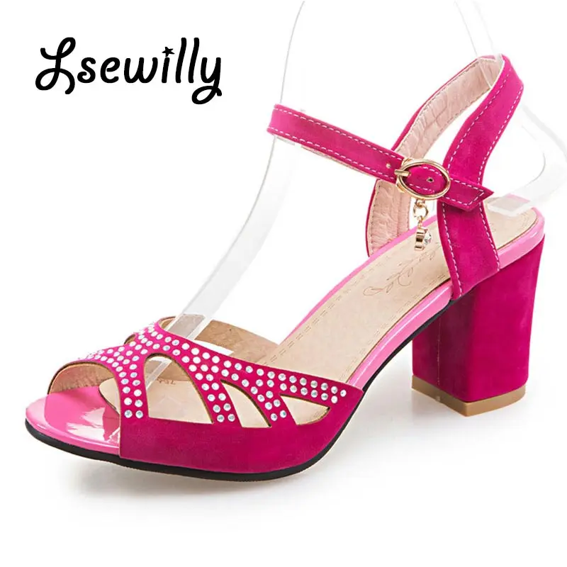 

Lsewilly 2017 New Design Summer Shoes Woman Sandals High Heels Pump Peep Toe sandals female sandalias zapatos mujer SS705