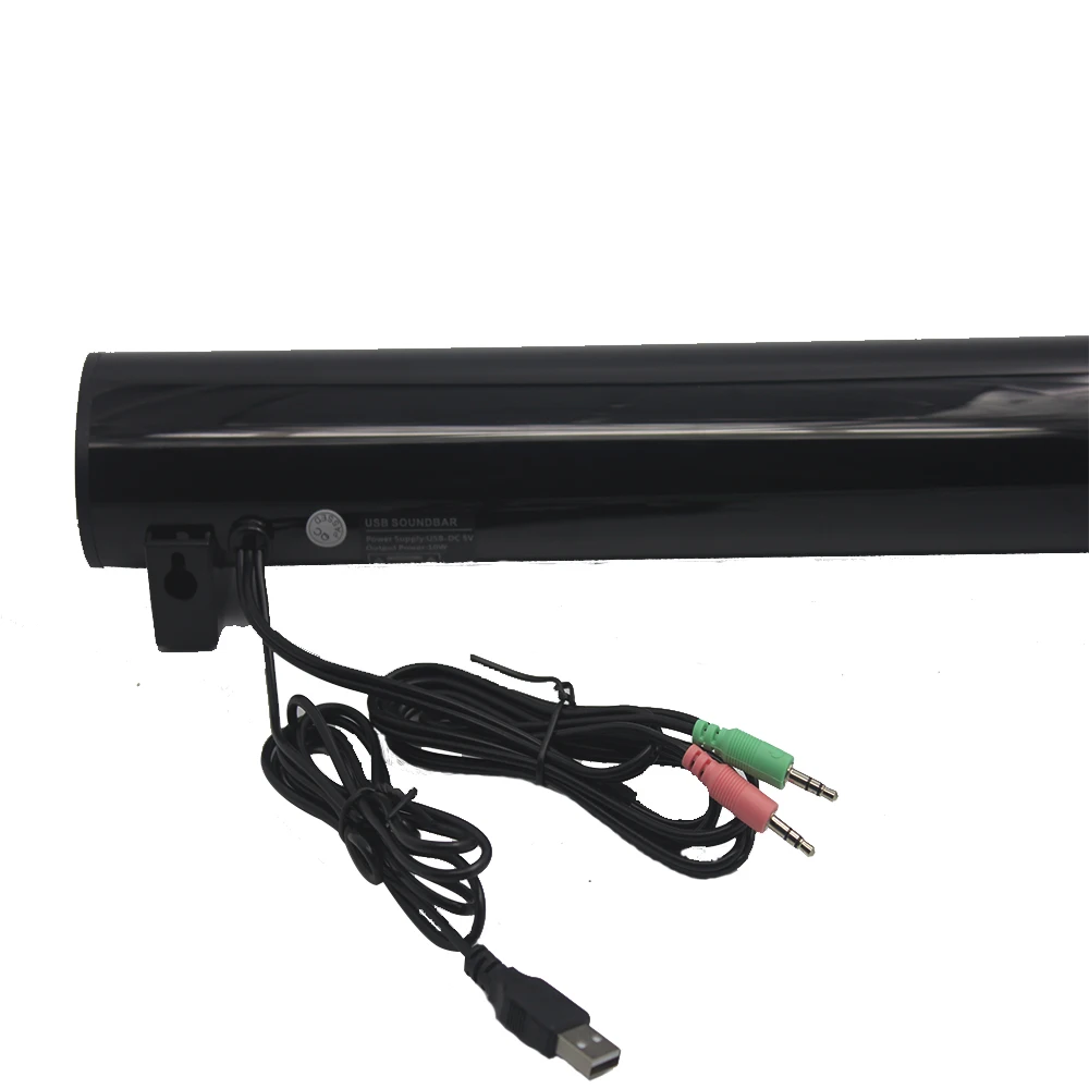 LONPOO MINI USB Soundbar Portable Speaker Audio home theater Sound Bar Speakers for phone pc