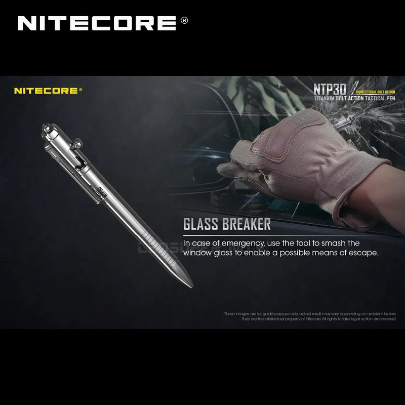 Многофункциональный инструмент NITECORE NTP30 титановый болт тактическая ручка