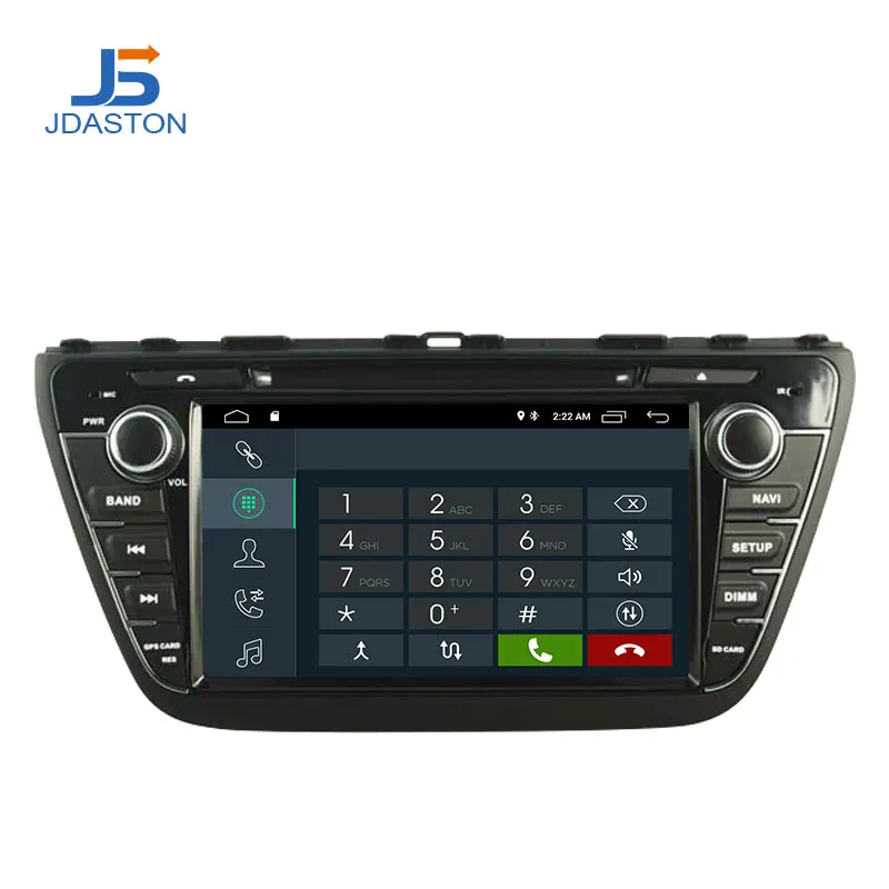 Best JDASTON Android 9.1 Car DVD Player For Suzuki SX4 S-Cross 2014 2015 2016 Multimedia GPS Navigation 2 Din Car Radio Stereo audio 1