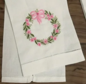 Набор из 12 носовых платков белое льняное сшитое чайное полотенце-14x2" ткань для гостей, кухонное полотенце для ванной комнаты с цветочной вышивкой
