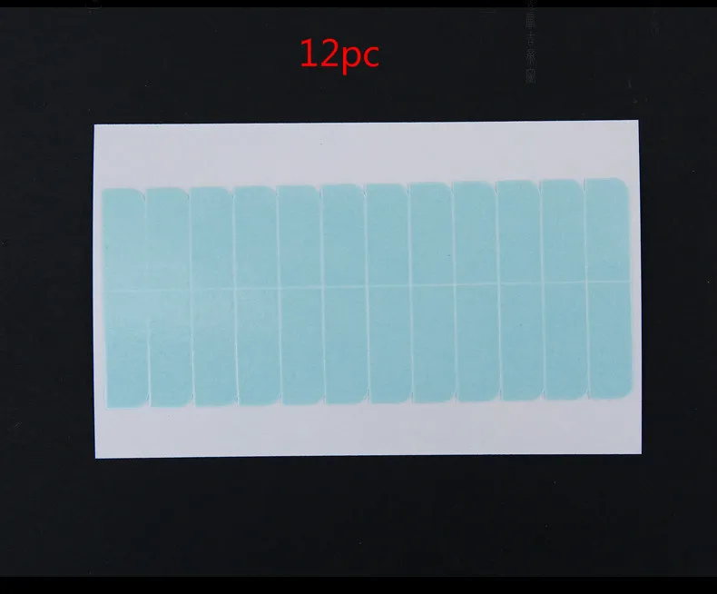 2 Sheets/ 24pcs Hair Tape Adhesive Glue 4cm*0.8cm Double Side Tape Waterproof For Lace Wig Hair Extension Tool