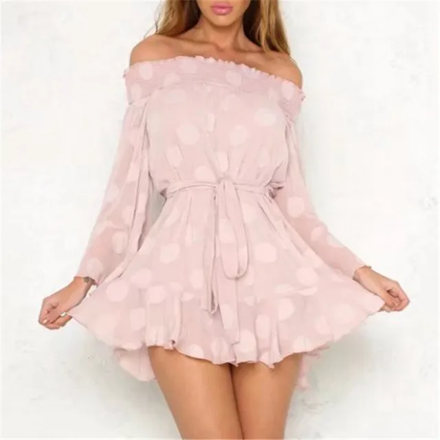 ZXQJ Full Sleeve Spring Dress Woman Sexy Flower Vintage Embroidery