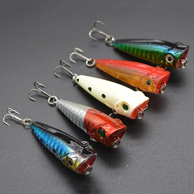 Hard Lure Big Popper Lure 5 Colors Top Water Fishing Lures Popper Lure Crankbait Minnow Swimming