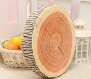 Круглая форма 38x7 см фруктовое дерево напечатанное сиденье Cushon пена внутренняя деревянная формирующая Подушка Мягкая забота о здоровье диван подушка наполнение - Цвет: Ginkgo