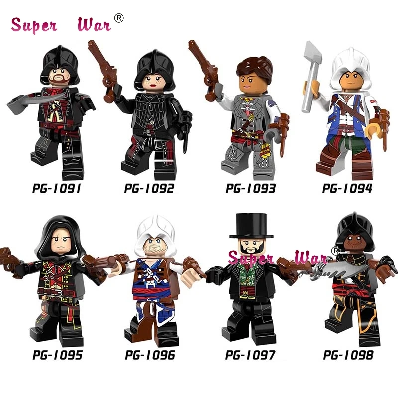 

Single Dorian Aveline Connor Figure Frye Cormac Kenway Evie building blocks models bricks toys for children kit