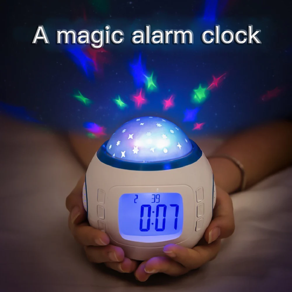 kids night light clock