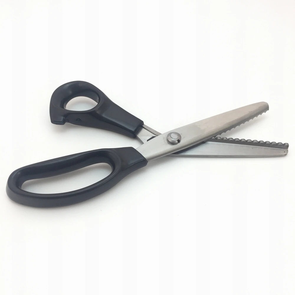 

23.5cm Zig Zag Sewing Cut Dressmaking Tailor Shear Pinking Scissor Leather Craft Fabric Upholstery Tool Textile DENIM