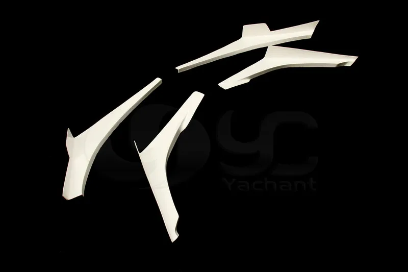 2004-2007 Mitsubishi Lancer Evolution 8-9 Voltex Style Front Bumper Canard (Fit YCE79091) FRP (3)