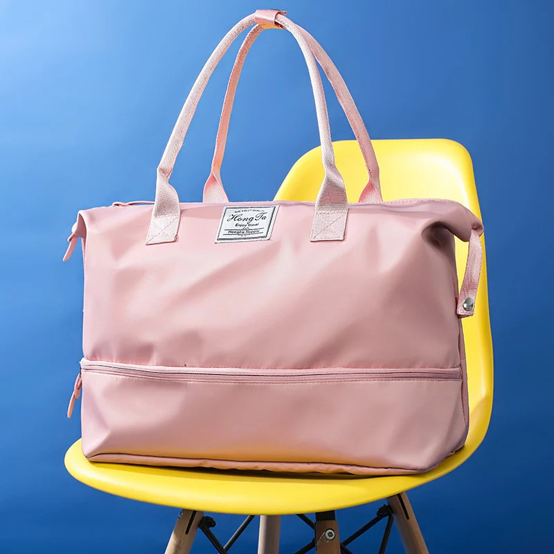 Женская дорожная сумка, модные сумки для багажа, нейлоновые сумки, Повседневная сумка через плечо, большая сумка на ночь для выходных, XA869WB