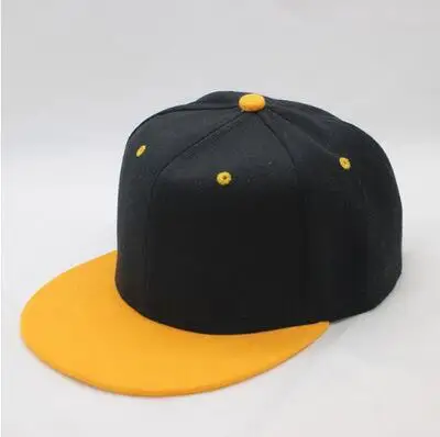 Full Close Hip Hop Cap Blank Whole Closure Women Men's leisure Flat Brim Bill Hip Hop Baseball Cap Snapback Hat - Цвет: 8