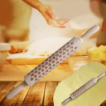 Рождественская Скалка Rouleau Patisserie Bois гравированная резная деревянная рельефная Скалка кухонный инструмент тисненая Скалка