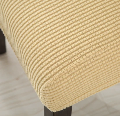 ROMANZO красочные спандекс чехлы для обеденных стульев 1 шт. универсальные эластичные тканевые Чехлы для ресторанных стульев - Цвет: beige