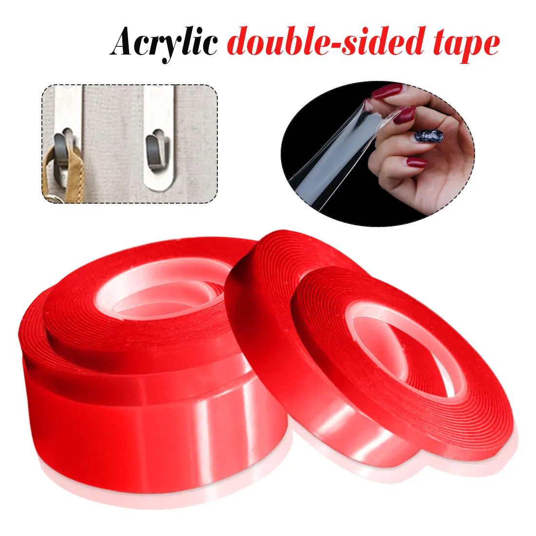 

2 Meter Transparent Silicone Double Sided Tape Sticker For Car High Strength High Strength No Traces Adhesive Sticker