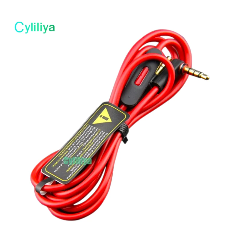 

50pcs 3.5MM Control Talk Cable Aux Cable For Beat Headphones Studio Solo Pro Mixr Replacement Mic Remote Cable