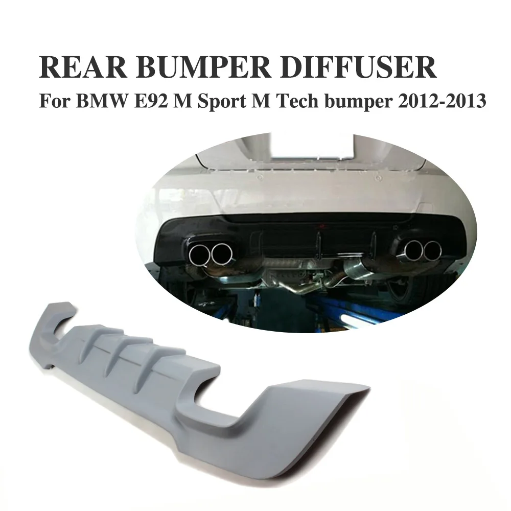 

Rear Bumper Diffuser Lip Spoiler Fit For BMW E92 E93 M-Tech Coupe Convertible Bumper 2012 2013 Unpainted