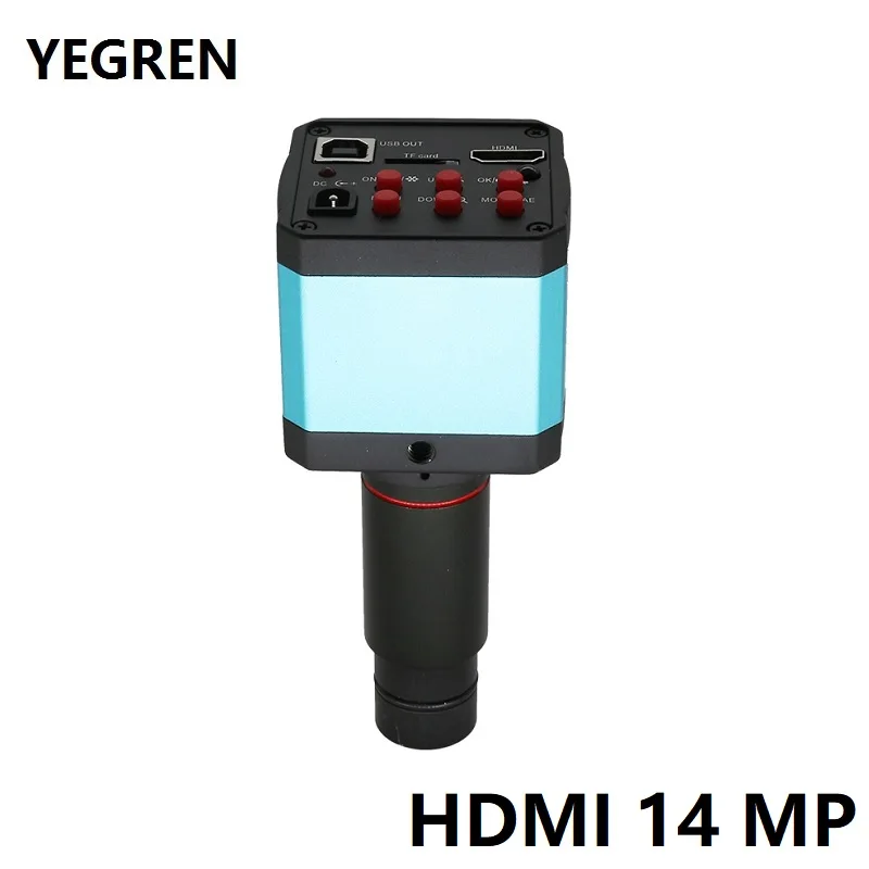 

14MP HDMI USB Camera HD Digital Microscope Camera with C-Mount Lens Electronic Eyepiece Video for Stereo Biological Microscope