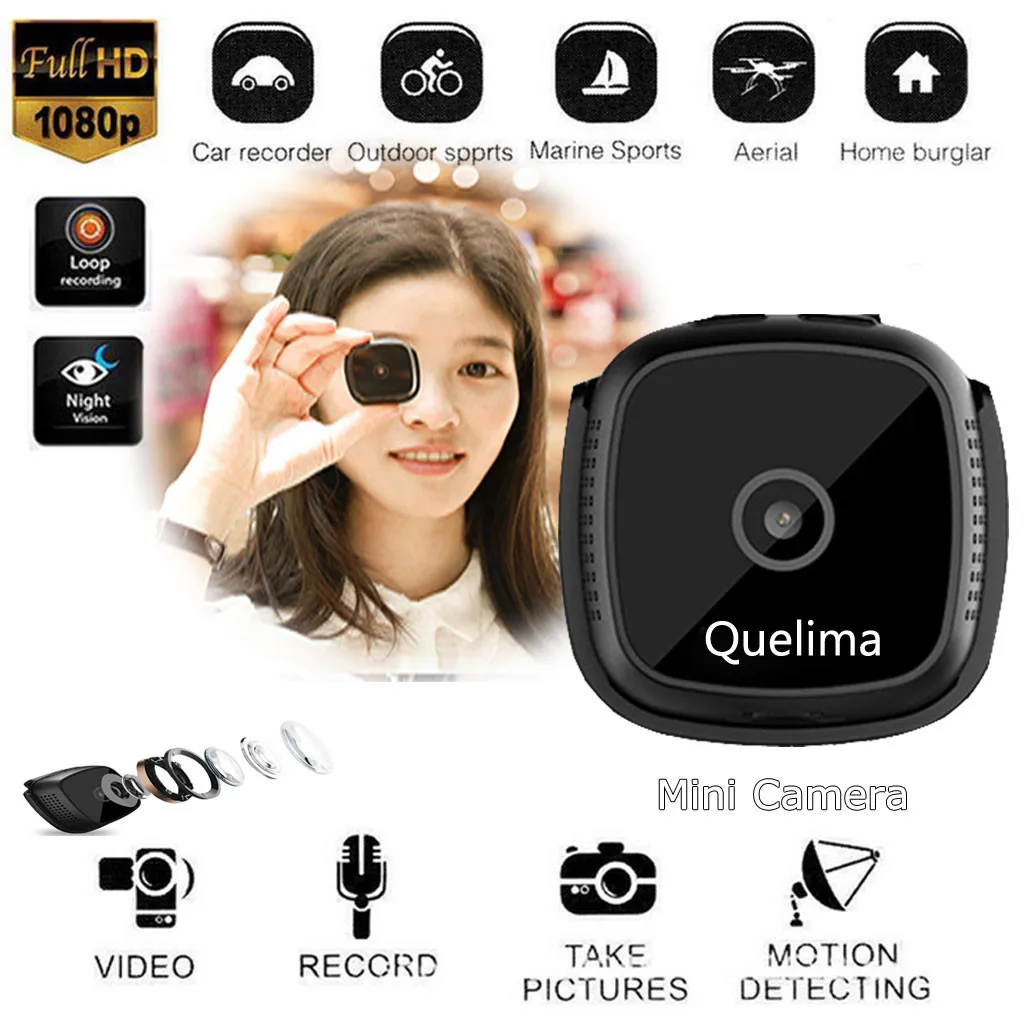 

C9-DV HD 1080P Mini Camera Wireless Security Cam Night Vision Motion Detects mini camera aksiyon kamera