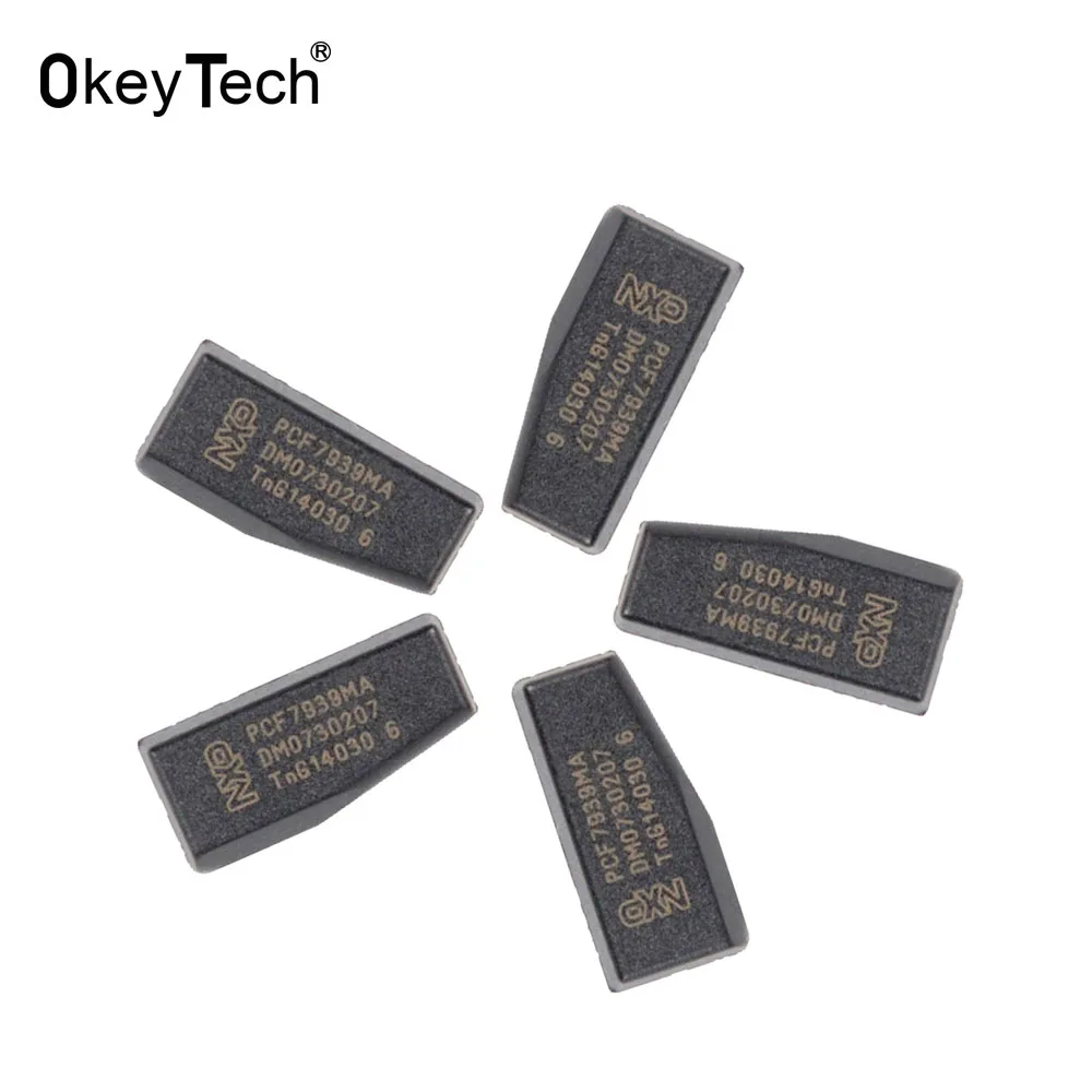 OkeyTech PCF7939MA PCF7939 TP39 Автомобильный ключ чип транспондер пустые чипы для Renault авто ключ Керамический чип 5 шт./лот