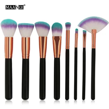 

MAANGE Pro 6/8pcs Makeup Brushes Set Power Contour Foundation Blush Eye Shadow Brow Cosmetics Make Up Tool Kits D2