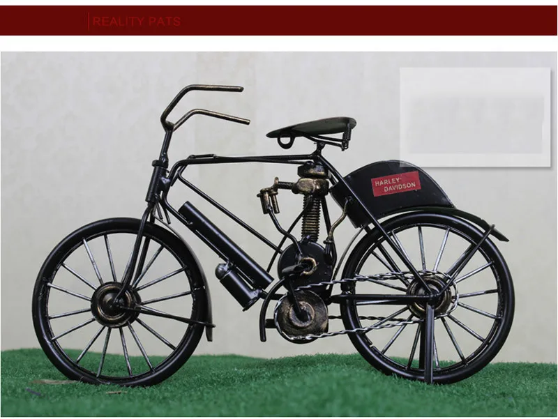 Металлические поделки, старая модель велосипеда, Ретро стиль, старинная модель старого велосипеда, антикварная Статуэтка для велосипедного клуба, украшение для дома и офиса