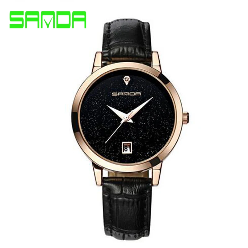 SANDA 2018 модные часы женские роскошные брендовые кварцевые Relogio Feminino Montre Femme|montre
