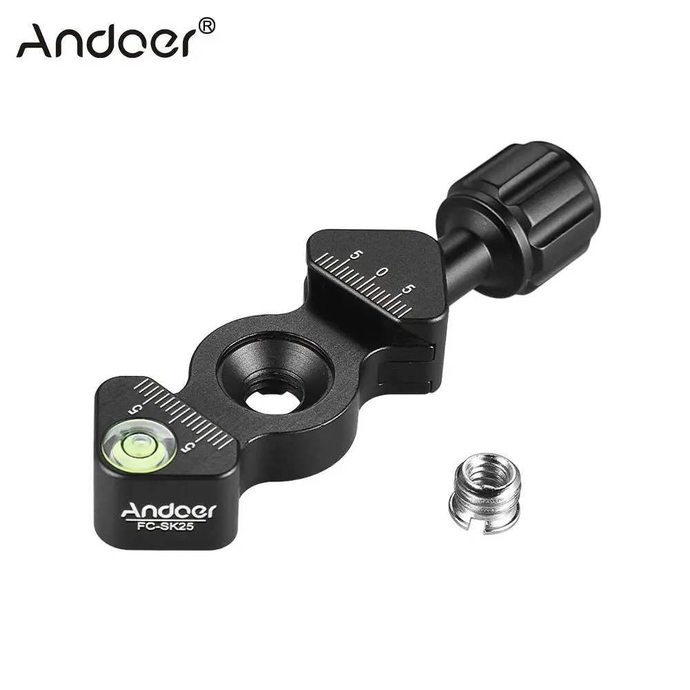 Andoer SmallRig Plate Quick Release Clamp for Arca-Swiss 1/4"&amp3/8" Screw Hole Tripod Grips Knob-Type RSS Kirk Marking |