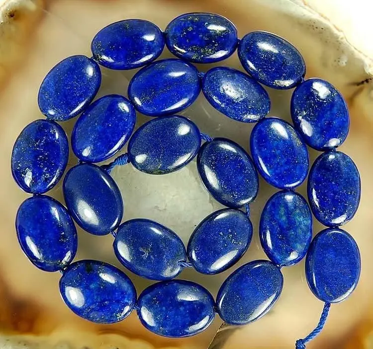 (Min Order1) AA 13*18mm Egyptian Lapis Lazuli Oval Blue Loose Beads ...