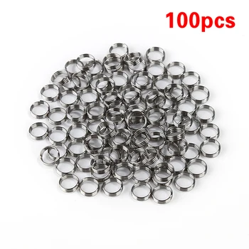 

100pcs / lot professional silver DART shaft Stainless Steel Rings for nylon Darts Axes dart Accessories Hunting darts