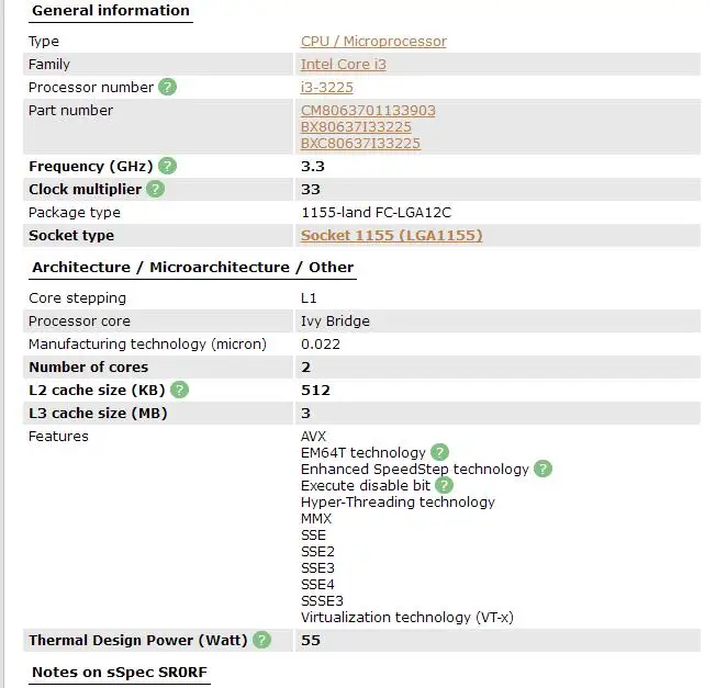 Процессор Intel Core i3-3225 i3 3225 Intel HD graphics 4000(3 м кэш, 3,30 ГГц) LGA1155 настольный процессор