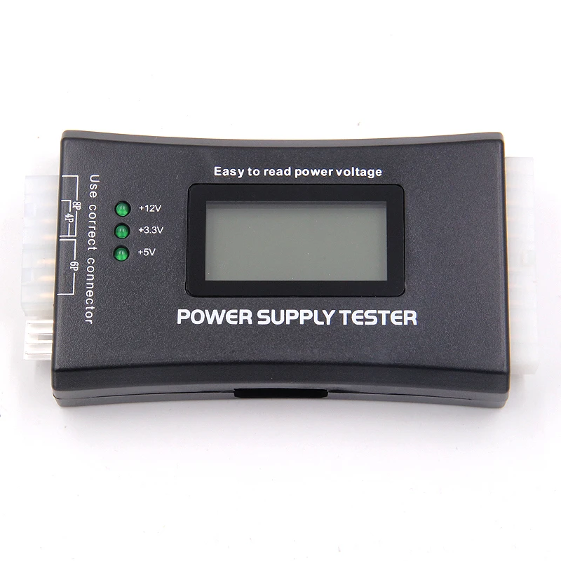 Newest Digital LCD Power Supply Tester Multifunction Computer 20 24 Pin