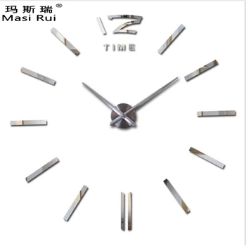

2017 New Large Wall Clock Modern Design 3D DIY Watch Wall Clocks Interior Home Decoration Relogio De Parede Free Shipping