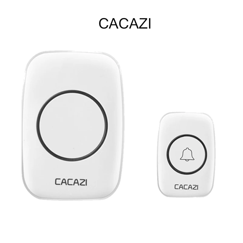 CACAZI-Newest-LED-Smart-home-DoorBell-Waterproof-300m-work-range-Mini-Wireless-Door-bell-AC-100 1v1