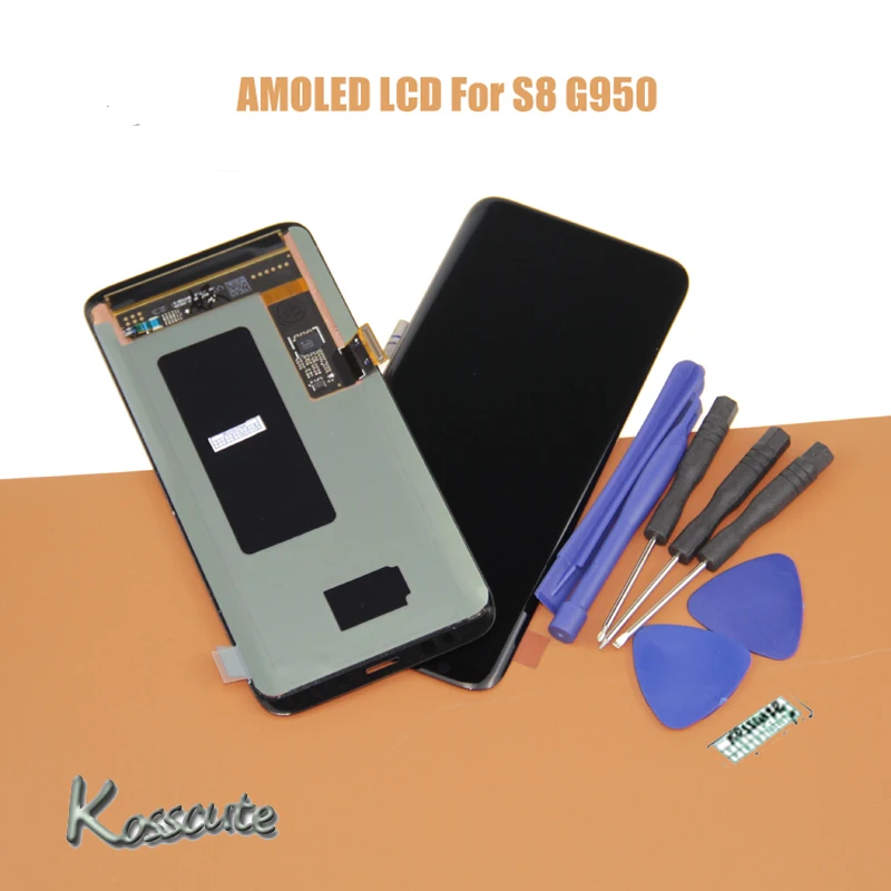 

SUPER AMOLED LCD For SAMSUNG GALAXY S8 Display G950 G950F G950FD Touch Screen Digitizer Replacement S8 LCD G950 G950F