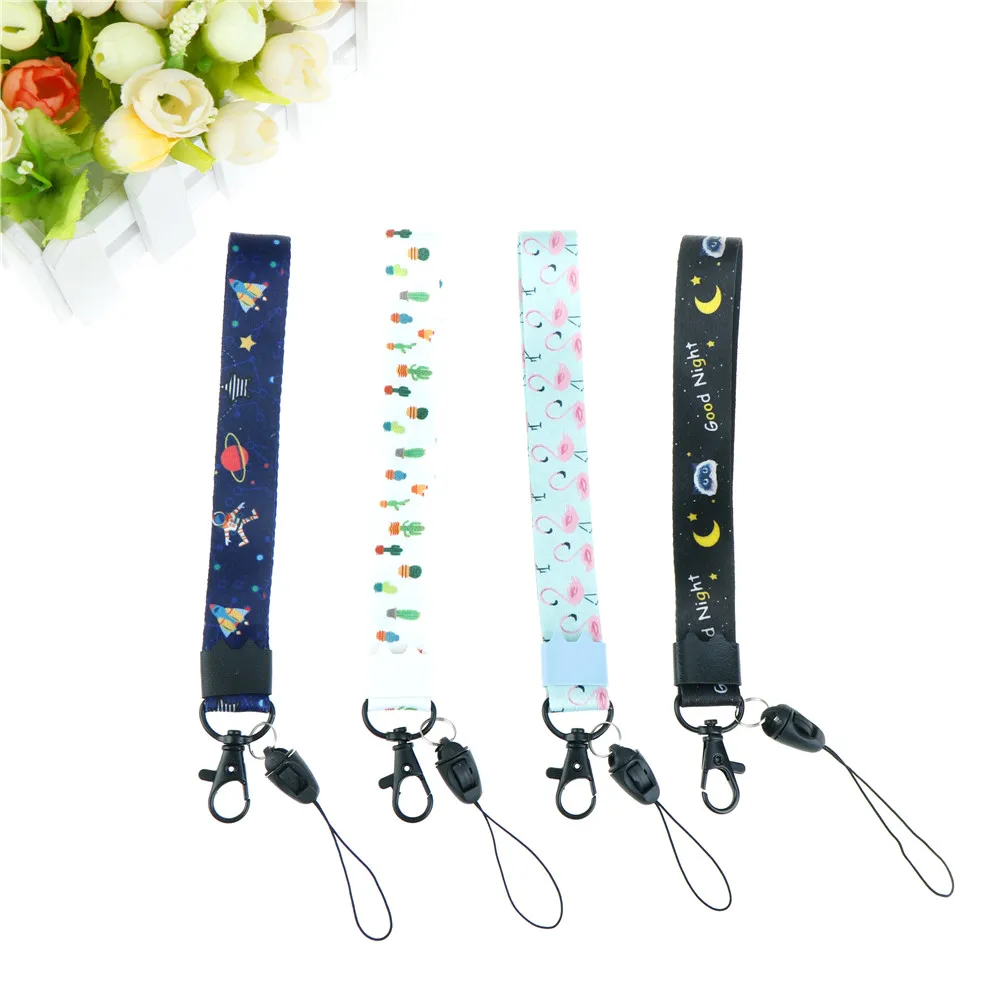 Cartoon Cute Lanyard For Keys Lanyard For Iphone 7 Samsung Phones MP3 USB Flash Drives Keys Keychains ID Name Tag DIY Hang Rope