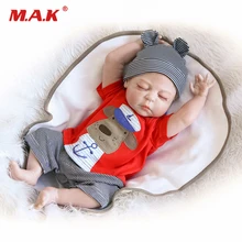 56cm Reborn Baby Doll full body soft Silicone full Vinyl Reborn Dolls Sleeping bebe reborn baby Dolls Girl boy Gift for Kids reborn kit unpainted blank doll kit soft vinyl reborn full vinyl body anatomically correct diy bebe kit reborn