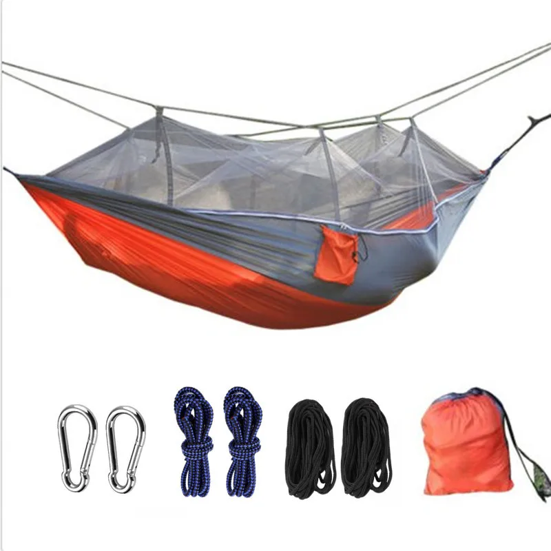 

Ultralight Travel Hammock With Integrated Mosquito Net Durable Portable Hamak Hanging Chair Rede Breathable Hang Bed