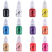 OPHIR PRO 12 Colors Airbrush Nail Inks 10 ML/Bottle Acrylic Water Paint Ink Pigments Airbrush Nail Art Tool_TA098(1-12) OPHIR PRO 12 Colors Airbrush Nail Inks 10 ML/Bottle Acrylic Water Paint Ink Pigments Airbrush Nail Art Tool_TA098(1-12)