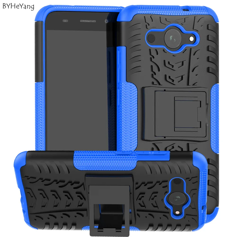 

BYHeYang Case for Huawei Y3 2017 2018 Cover CRO-L22 Dual Layer Armor Back Case FOR Huawei Y3 2018 Funda Shell On Y3(2018) TPU&PC