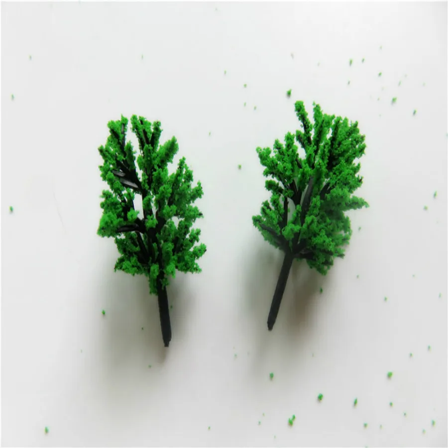 new architecture 3d scale artificial plastic model  green tree  layout151
