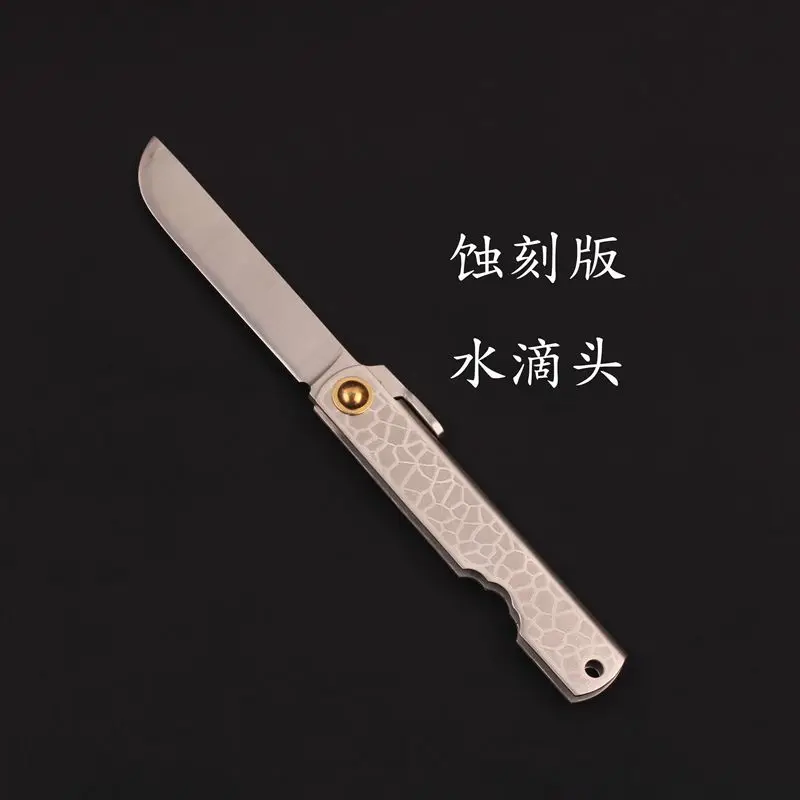 Карманный складной нож Открытый EDC ручные инструменты нож 14C28N лезвие+ титановая ручка