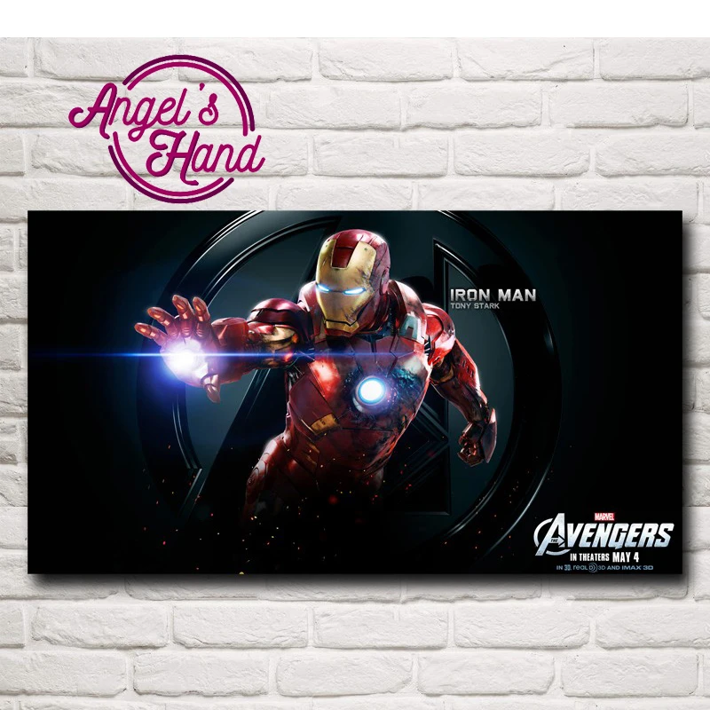 Superhero The Avengers Film Iron Man 5d diy Berlian lukisan putaran bor  cross stitch berlian bordir dekorasi rumah lukisan