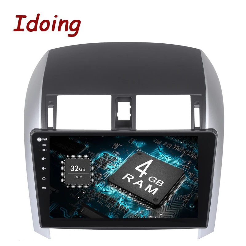 Idoing 1Din10. 2 &quot4 Гб + 32 8 ядерный Автомобильный gps плеер для Toyota Corolla Android8.0/7 1 рулевое