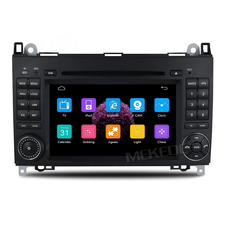 Best HD 2din Car DVD GPS Head unit for Mercedes Benz B200 A B Class W169 W245 Viano Vito W639 Sprinter W906 3G Bluetooth Radio+MAP 12